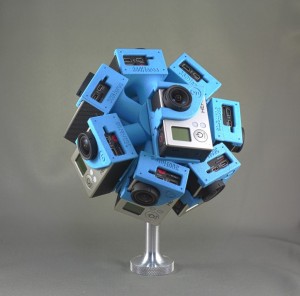 Working model of the H3Pro10HD using 10 GoPro Cameras
