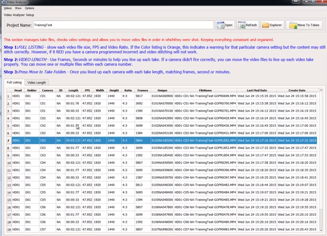 360Camman VR Software Video Analyzer Example