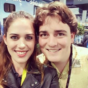 360Heros team member Jami Todd with Oculus Rift creator Palmer Luckey.