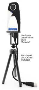 360 Penguin Full Setup with Tripod Live Mount Stand 500x1155
